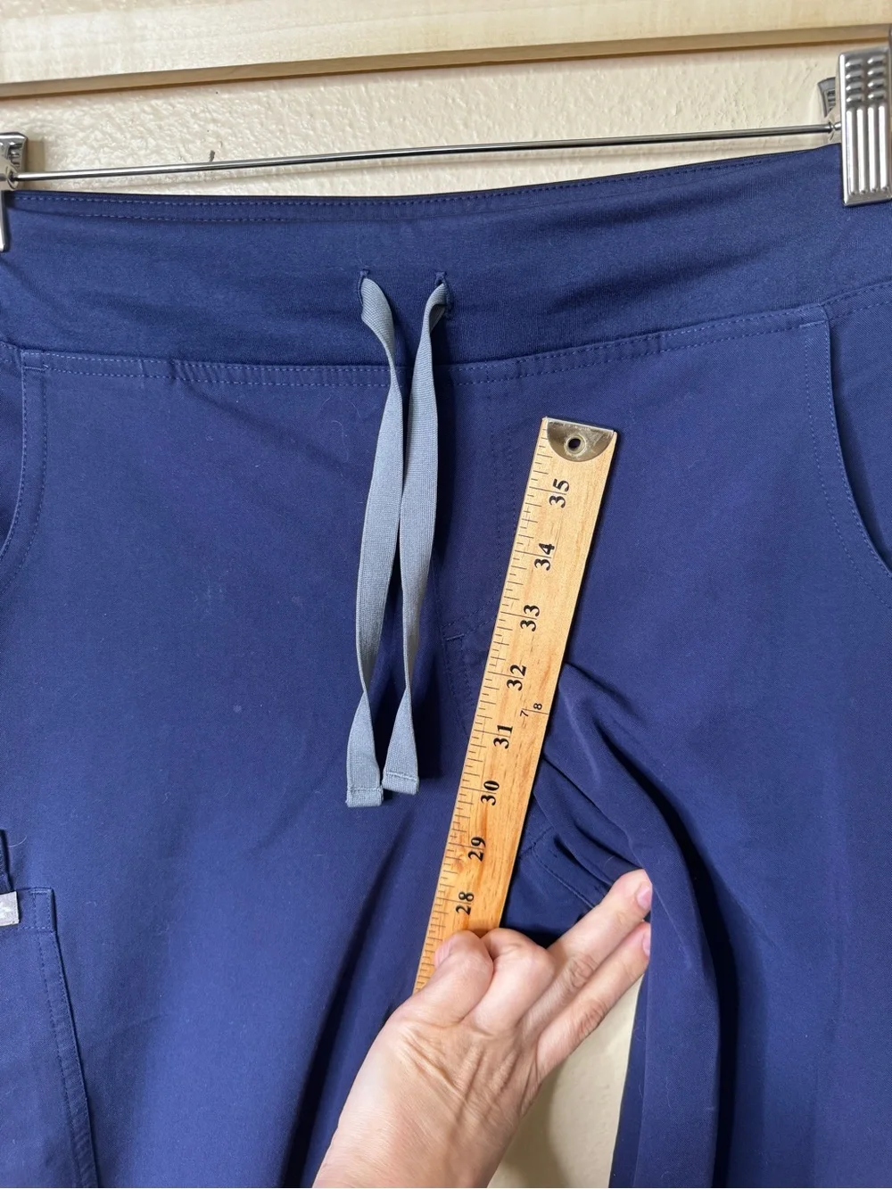 Figs Technical Collection Pants Women's Small Navy Drawstring Scrub
